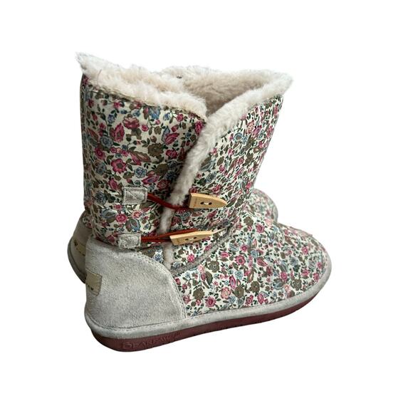 Bearpaw Floral soft boots womens sz 8 10 winter cozy feminine - Picture 1 of 9
